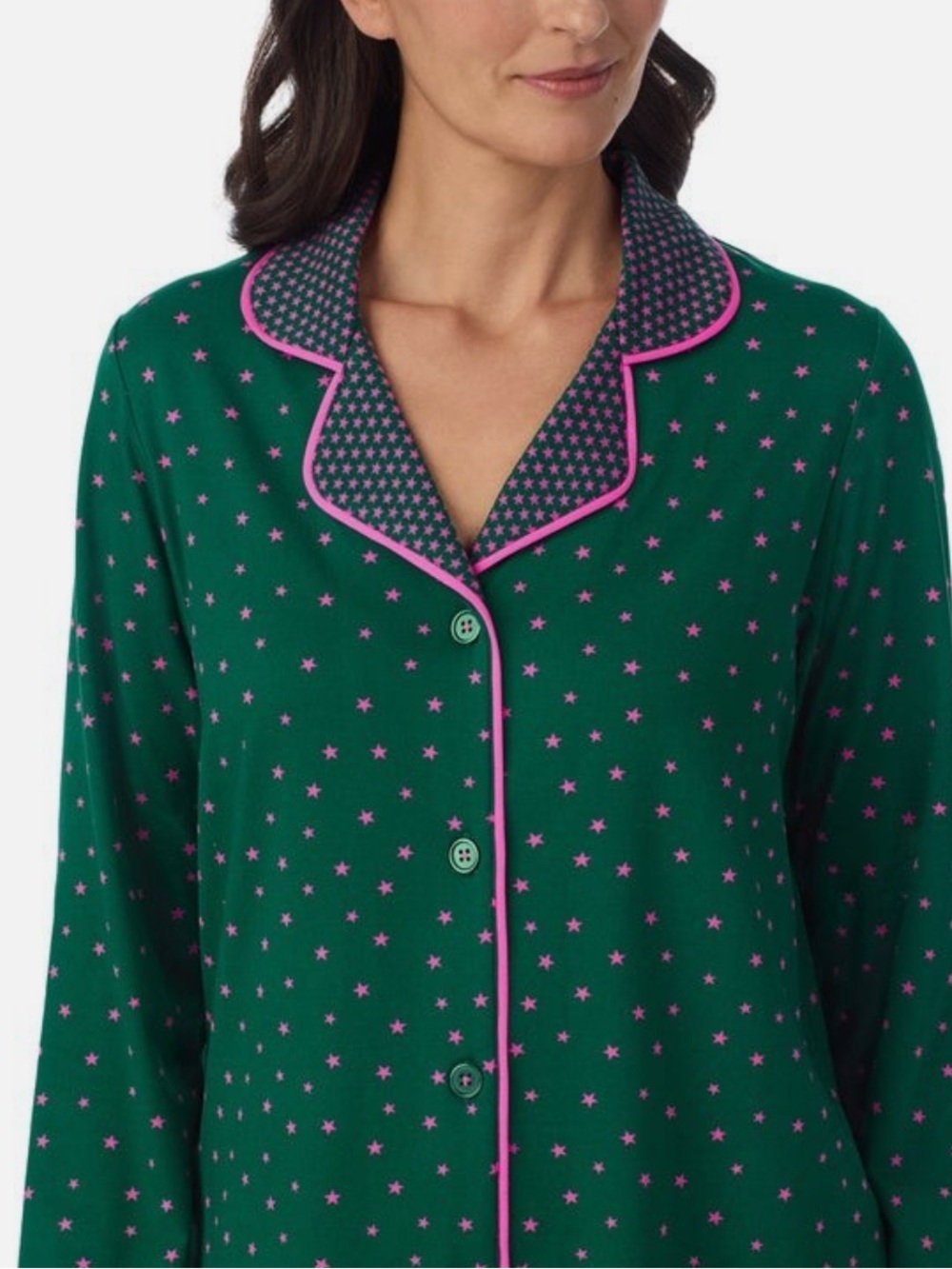 NWT Room Service Women's Notch Collar PJ Set XL